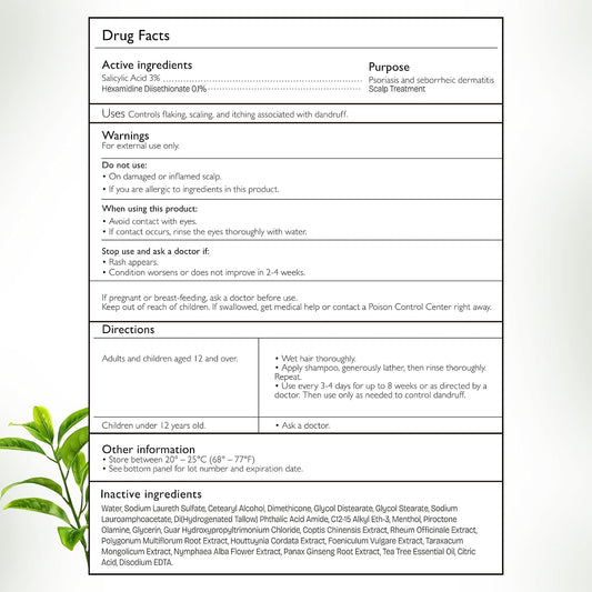 Antifungal Tea Tree Shampoo with Scrubber
