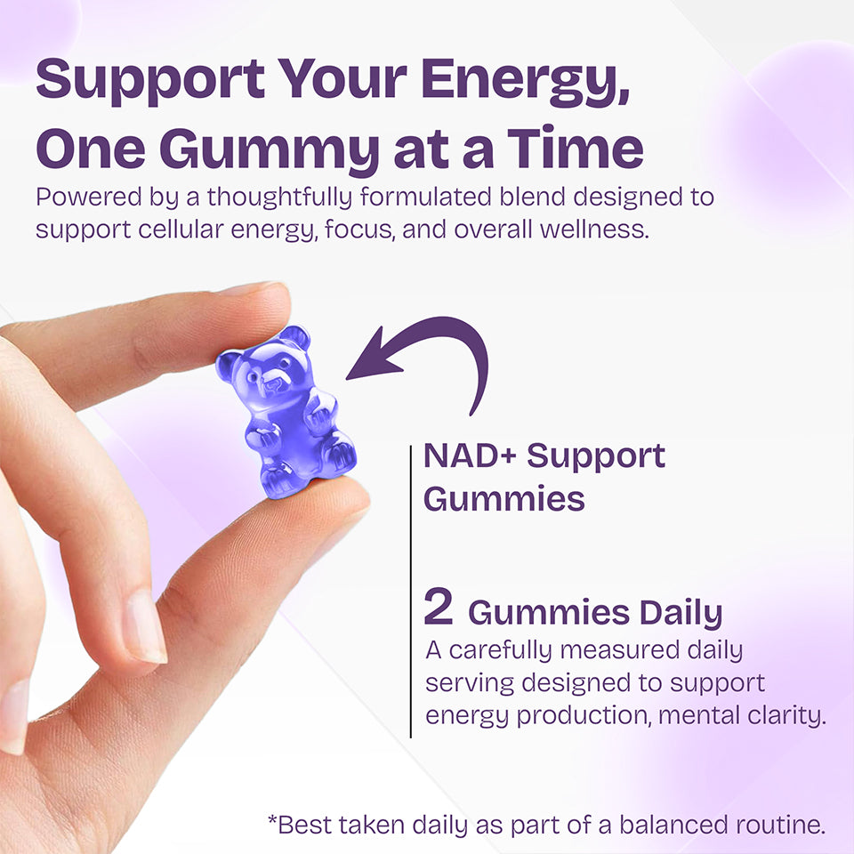 NAD+ Gummies for Cellular Energy & Healthy Aging