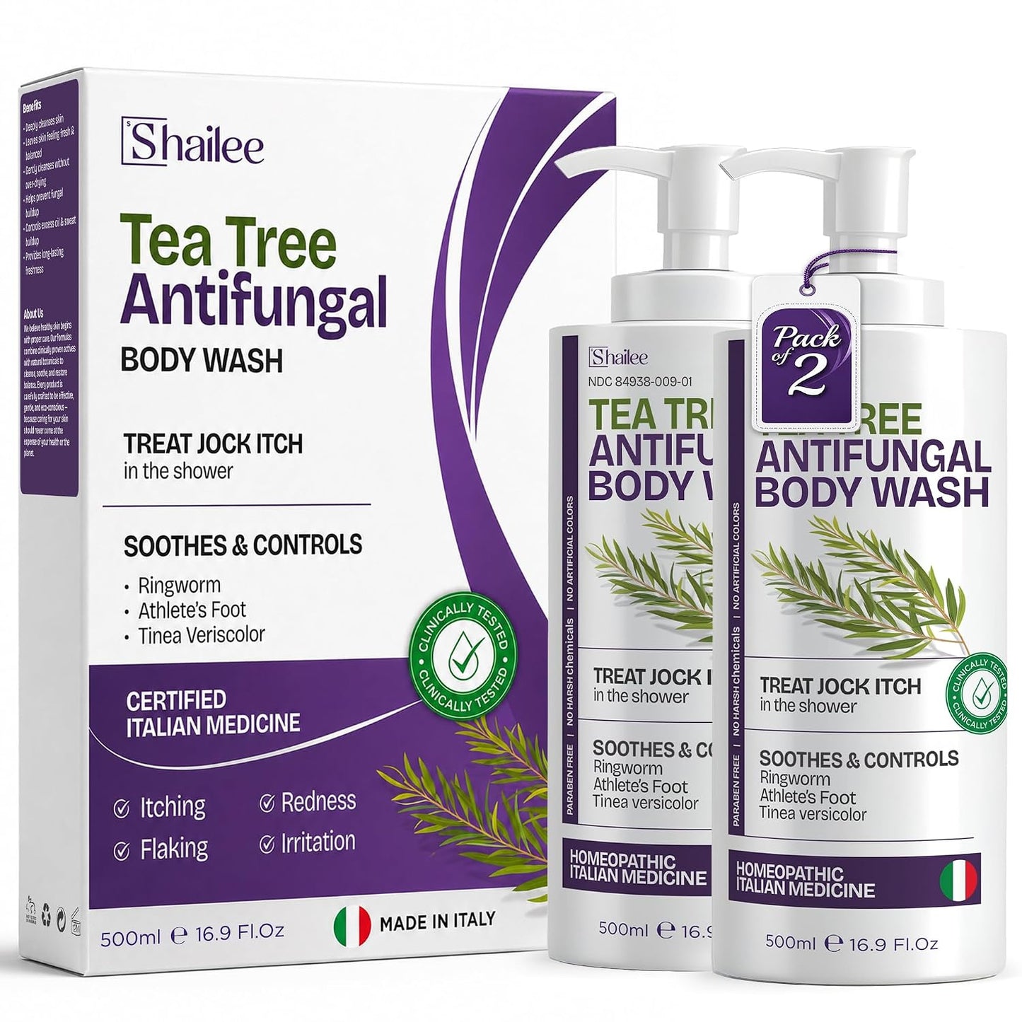 Antifungal Body Wash with Tea Tree Oil