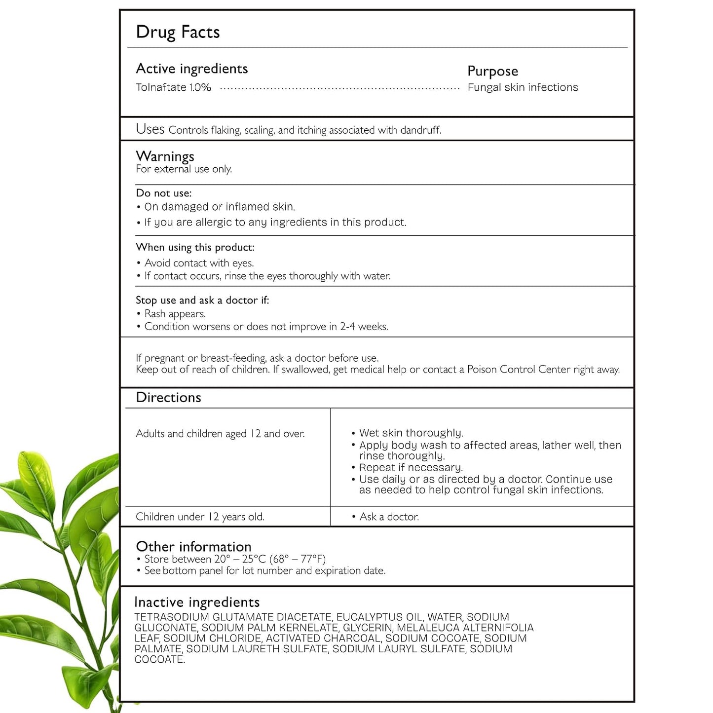Antifungal Body Wash with Tea Tree Oil