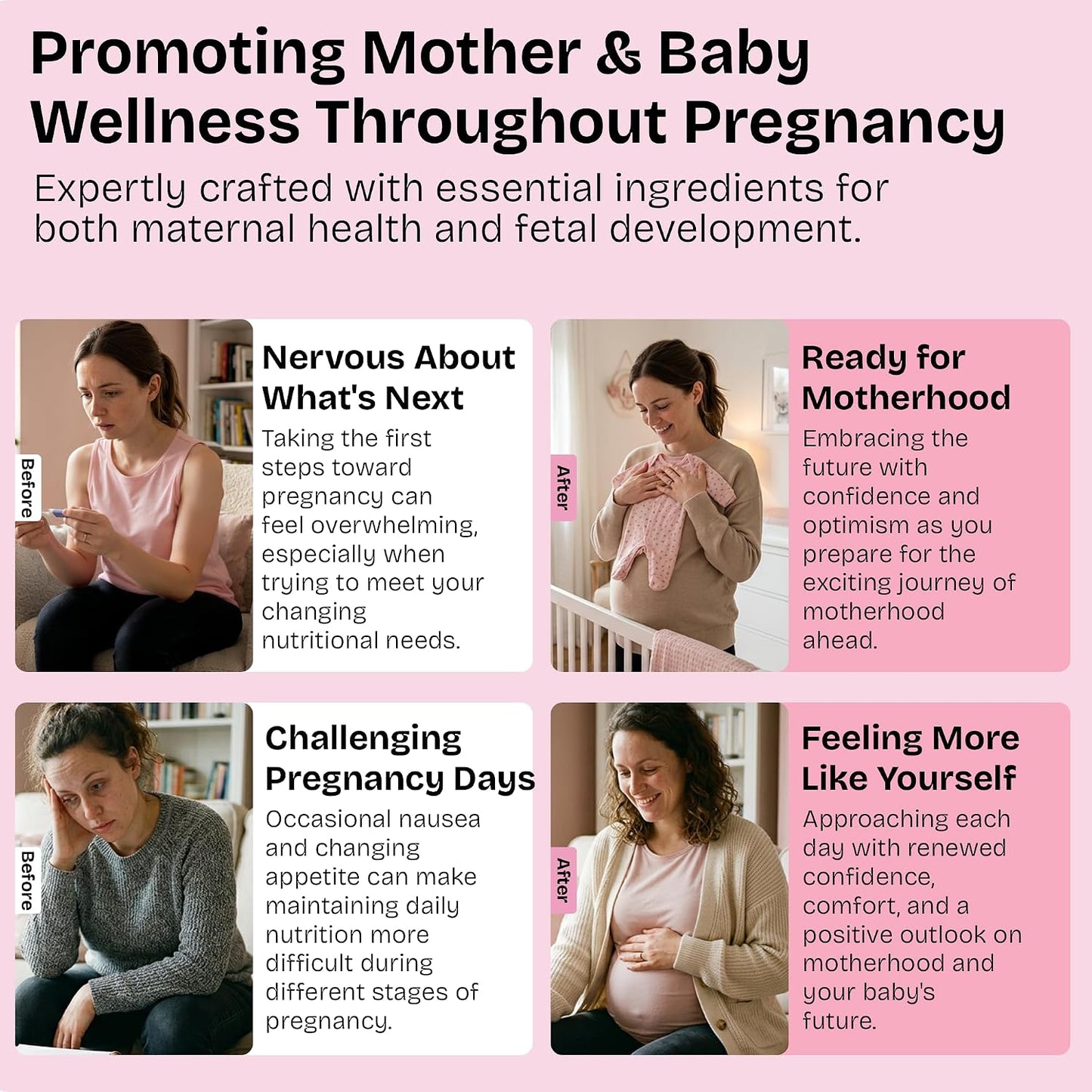 Prenatal Vitamins for Women with DHA, Methylfolate & Iron