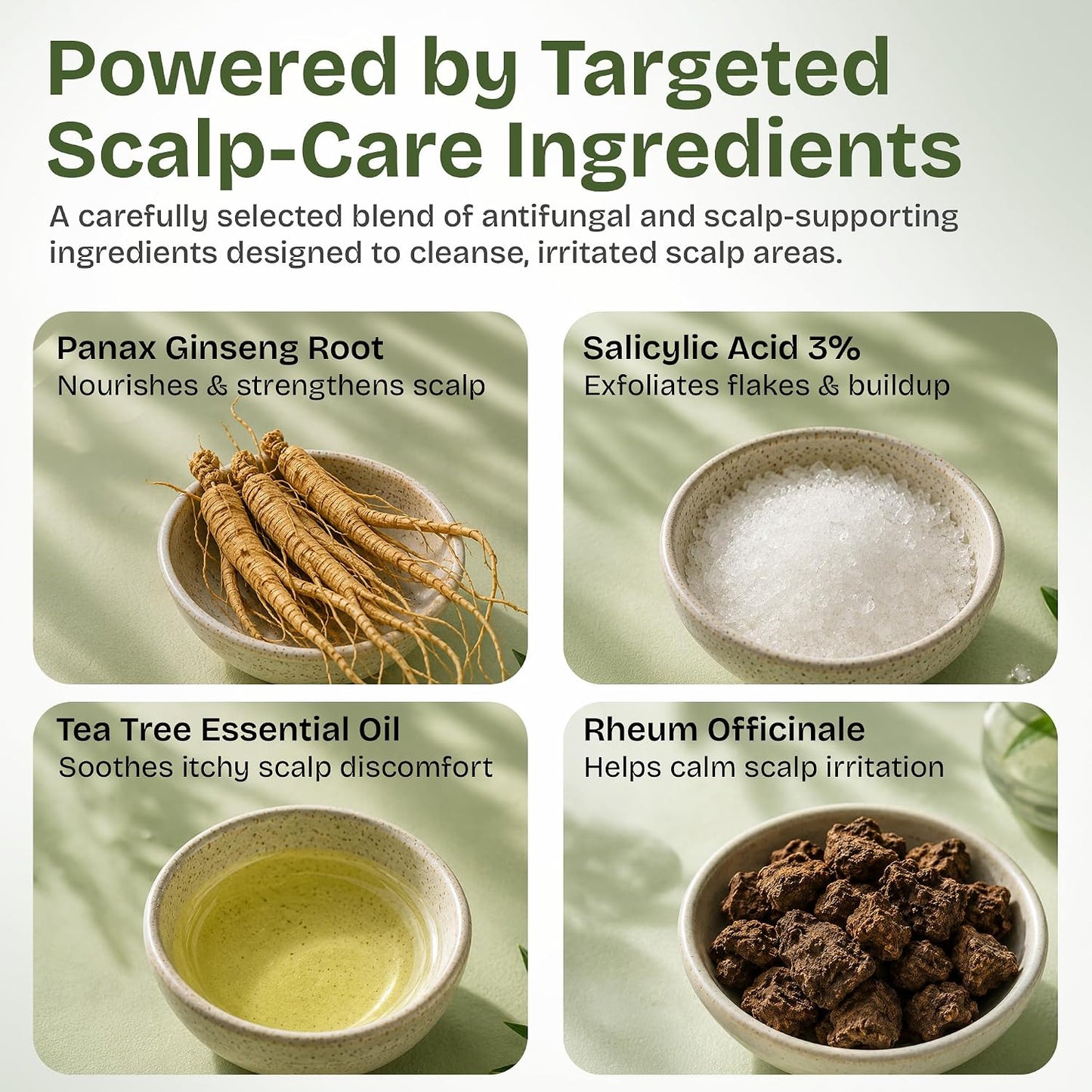 Antifungal Tea Tree Shampoo with Scrubber