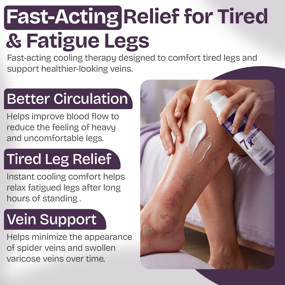 Varicose Veins Cream for Legs & Spider Veins