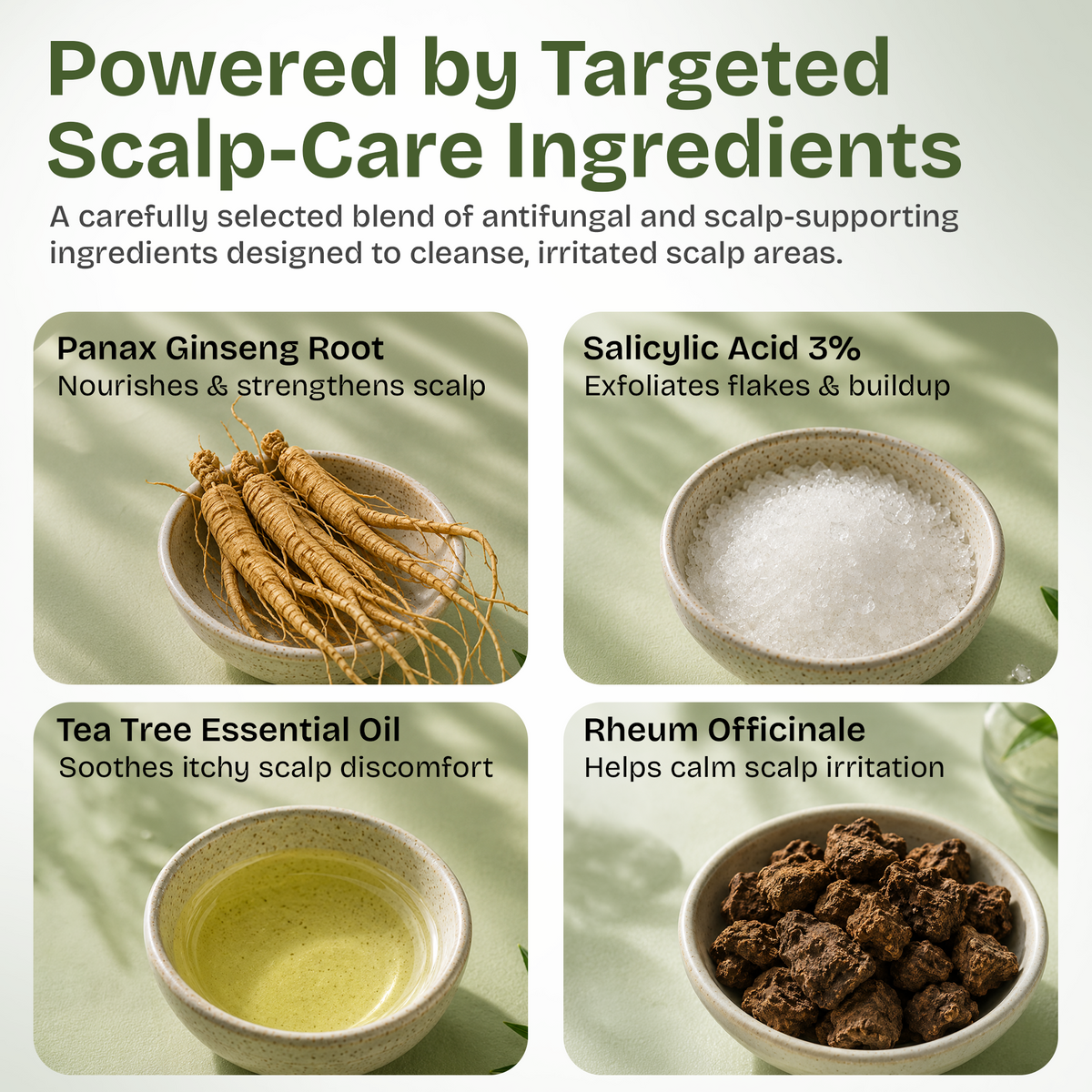 Antifungal Tea Tree Shampoo with Scrubber
