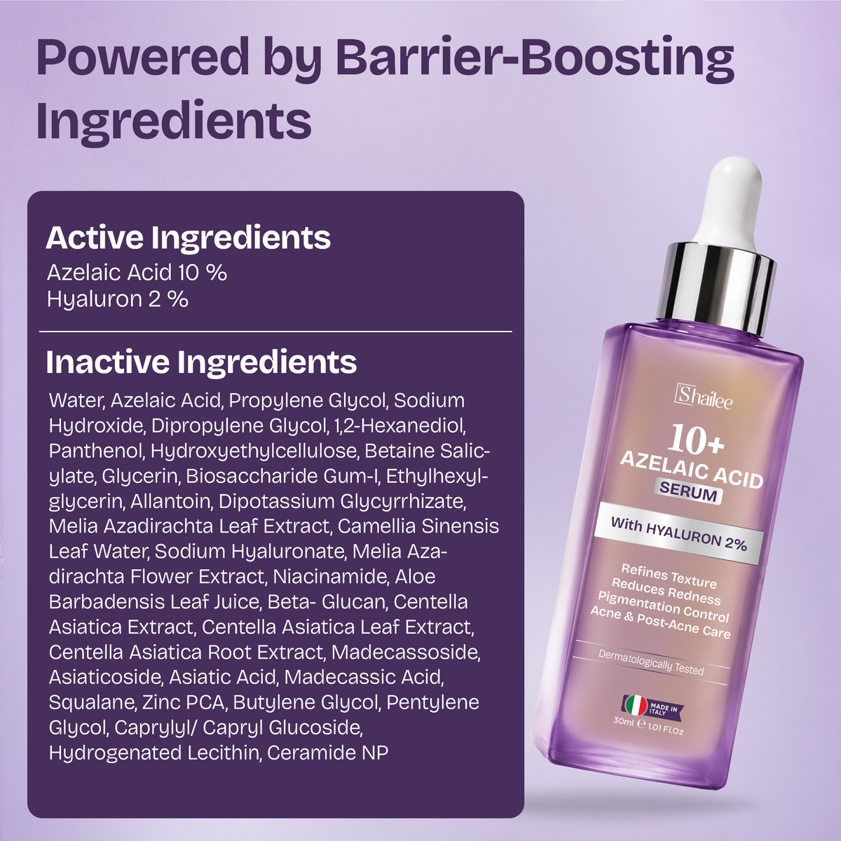 Azelaic Acid Face Serum for Uneven Skin Tone & Visible Redness