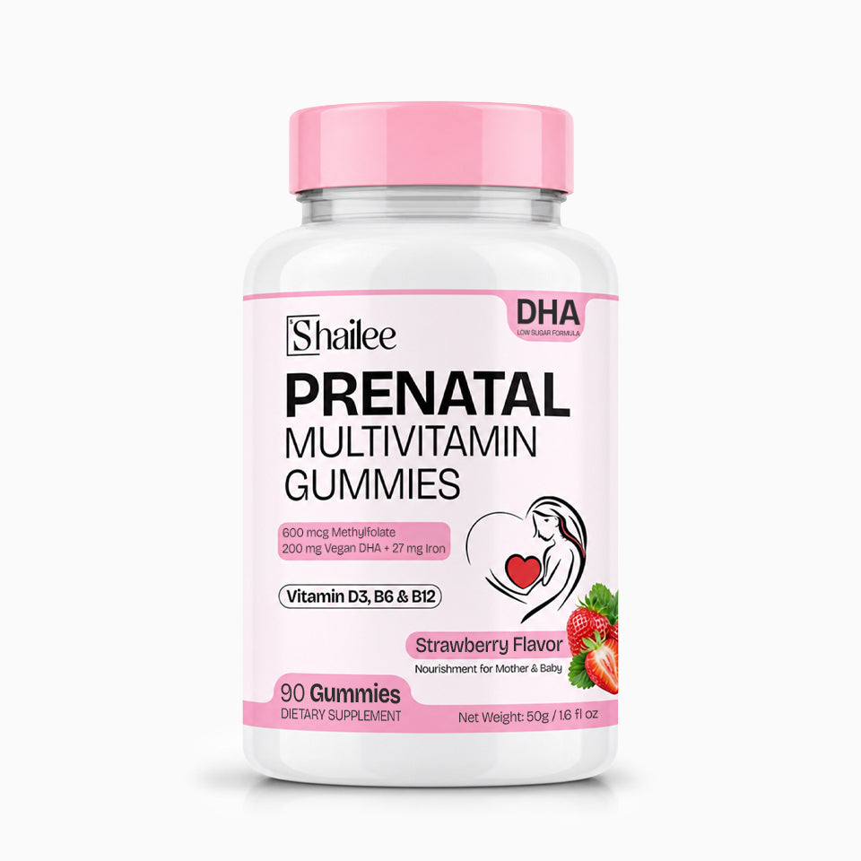 Prenatal Vitamins Gummies with DHA, Methylfolate & Iron
