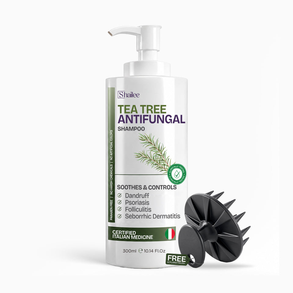 Antifungal Tea Tree Shampoo with Scrubber